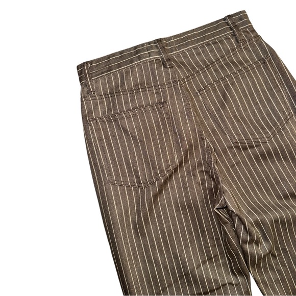 Reformation Jeans Striped Wilder High Rise Wide Leg - Picture 6 of 8